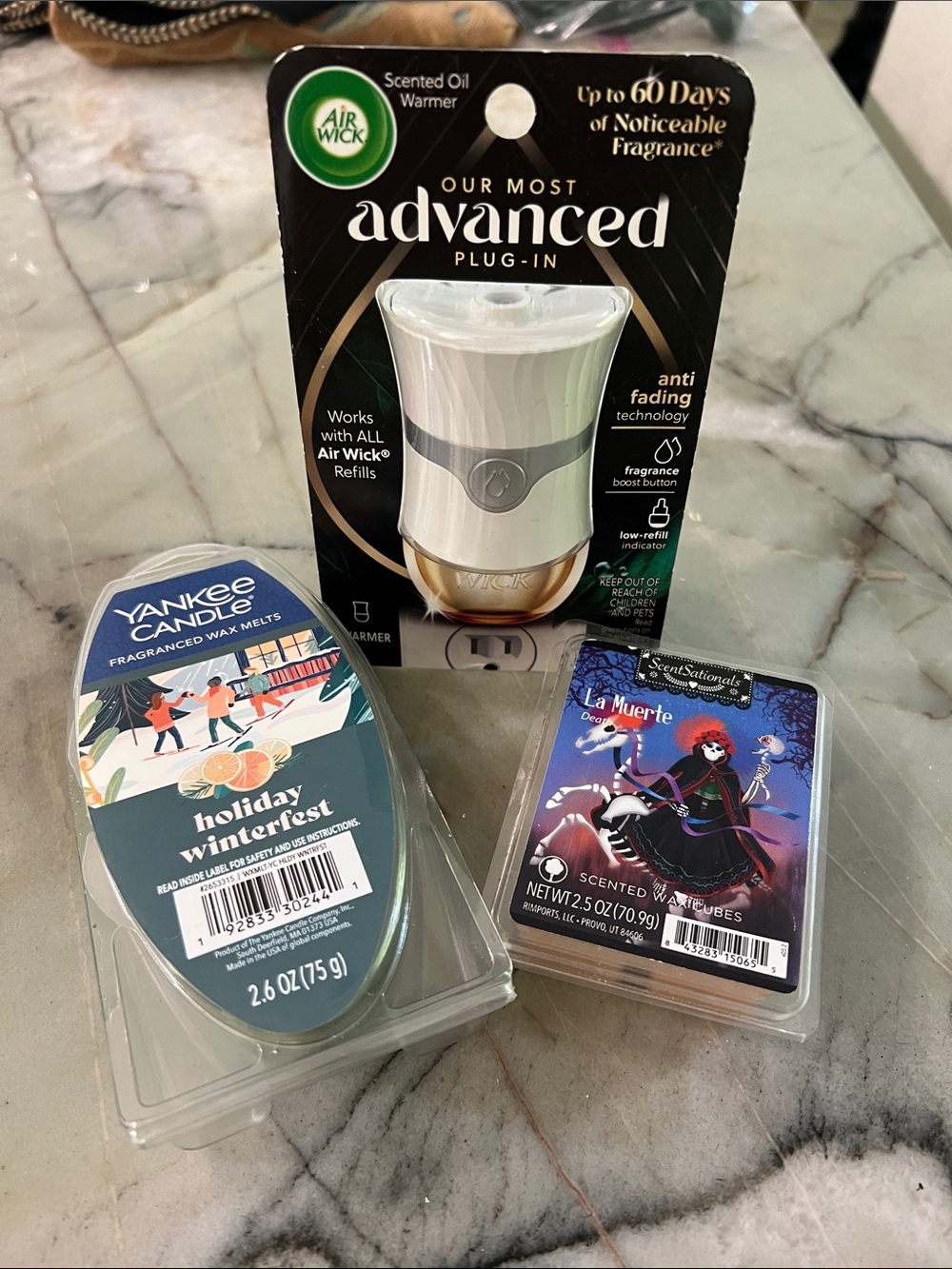 Home Fragrance Bundle Air Wick Advanced Plug-In Oil Warmer & Wax Melts
